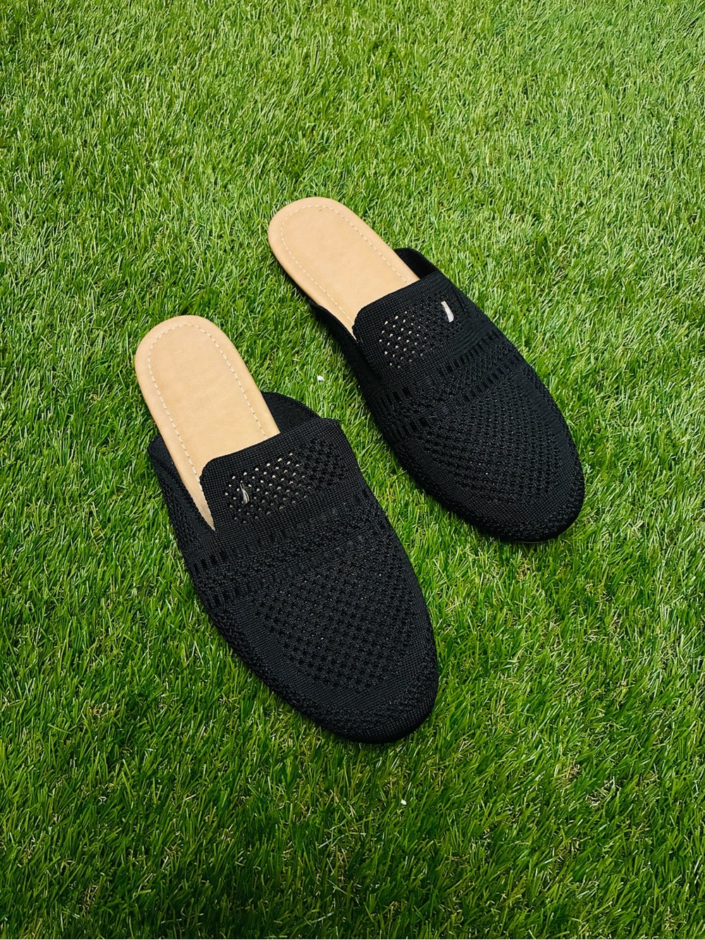 Nautica Knit Mule loafer Flats – Black Slip On Loafers Women’s Size 7 - Picture 2 of 6